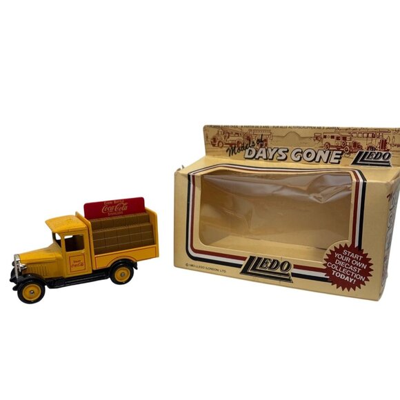Vintage Coca Cola Die-Cast Metal Toy Vehicle by Lledo Boxed 1985 - Picture 2 of 14